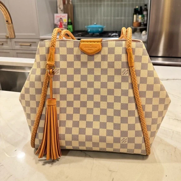 Louis Vuitton Propriano Damier Azur Tote | Mint Condition - Picture 8 of 14